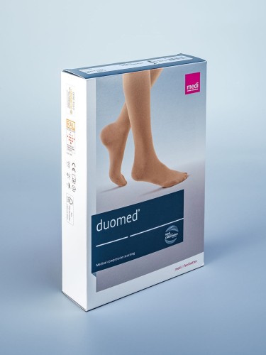Компрессионные чулки duomed 1 класс компрессии с резинкой на силиконовой основе фото 7
