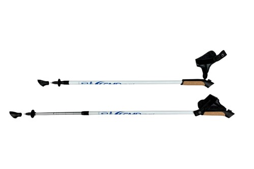 Палки для ходьбы телескопические CMD-Sport Anti-Shock белые